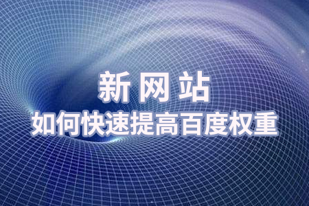 新網(wǎng)站如何快速提高權(quán)重？